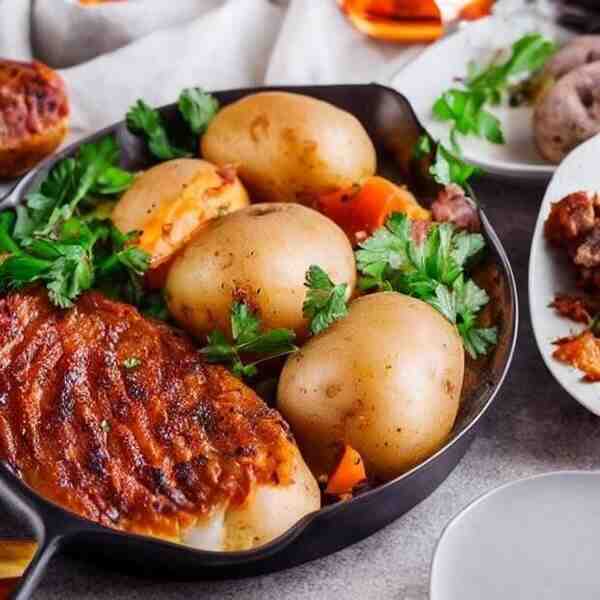 Картофель с мясом Подомашнему